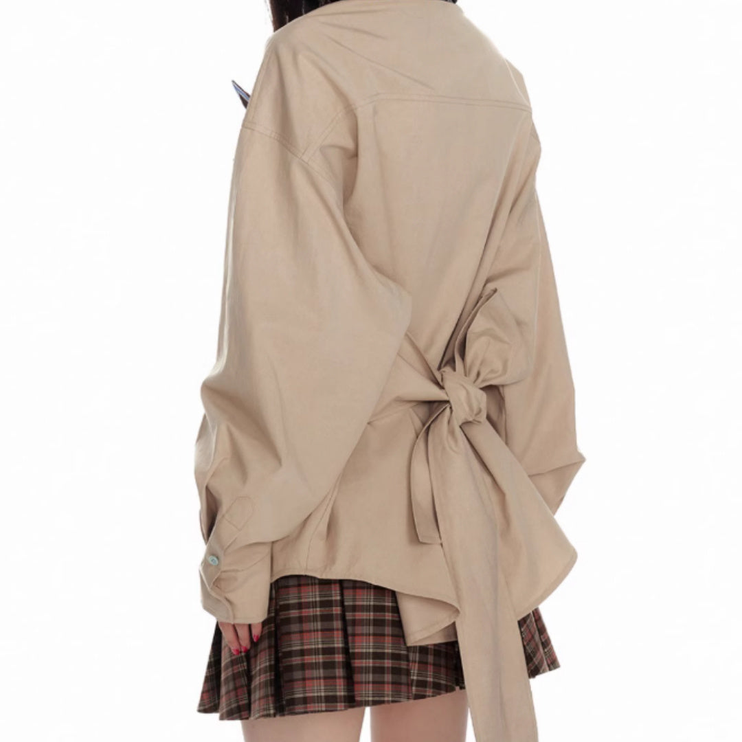 PlaidBurst Star Panel Button-Up