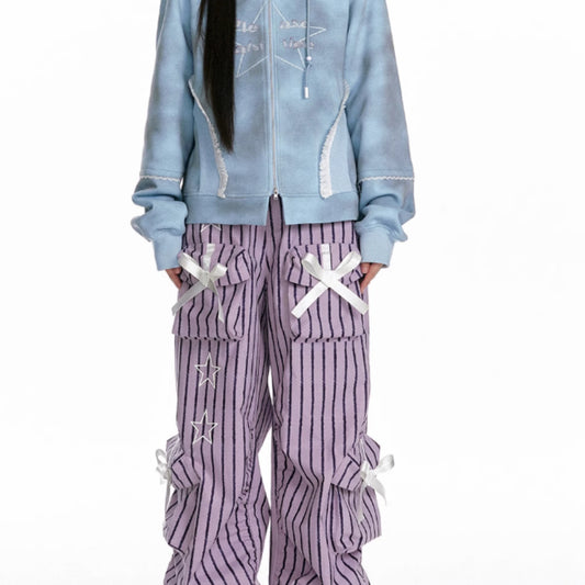 Star Bow Stripe Pants