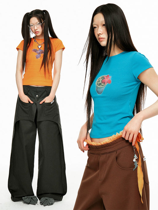 BloomByte Slide-On Graphic Tee